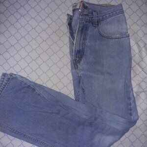 Men's Vintage 90's Levis 505 Light Blue Denim Jeans Size 31x32